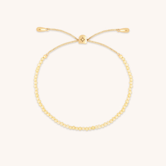 Bransoletka z cytrynem z listopada, wykonana z litego złota