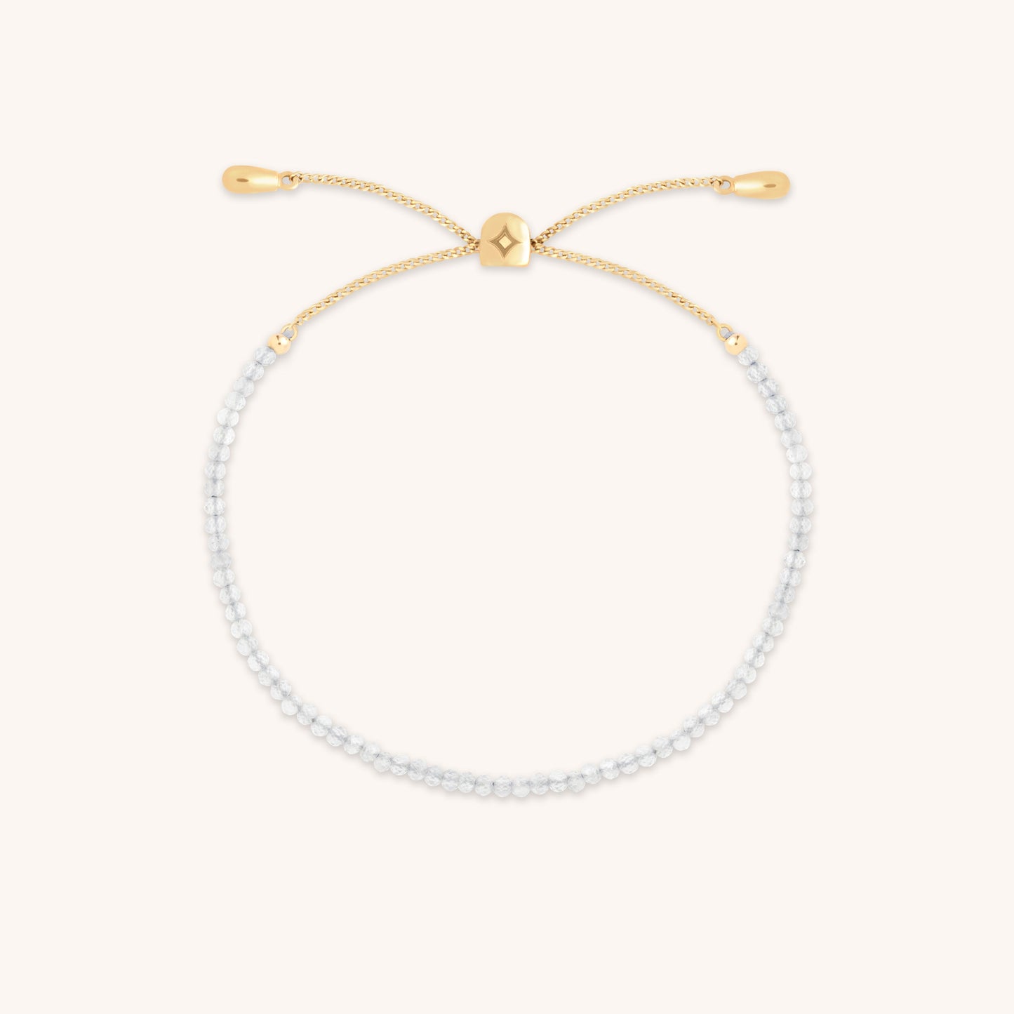 Bransoletka z koralików Topaz April z litego złota