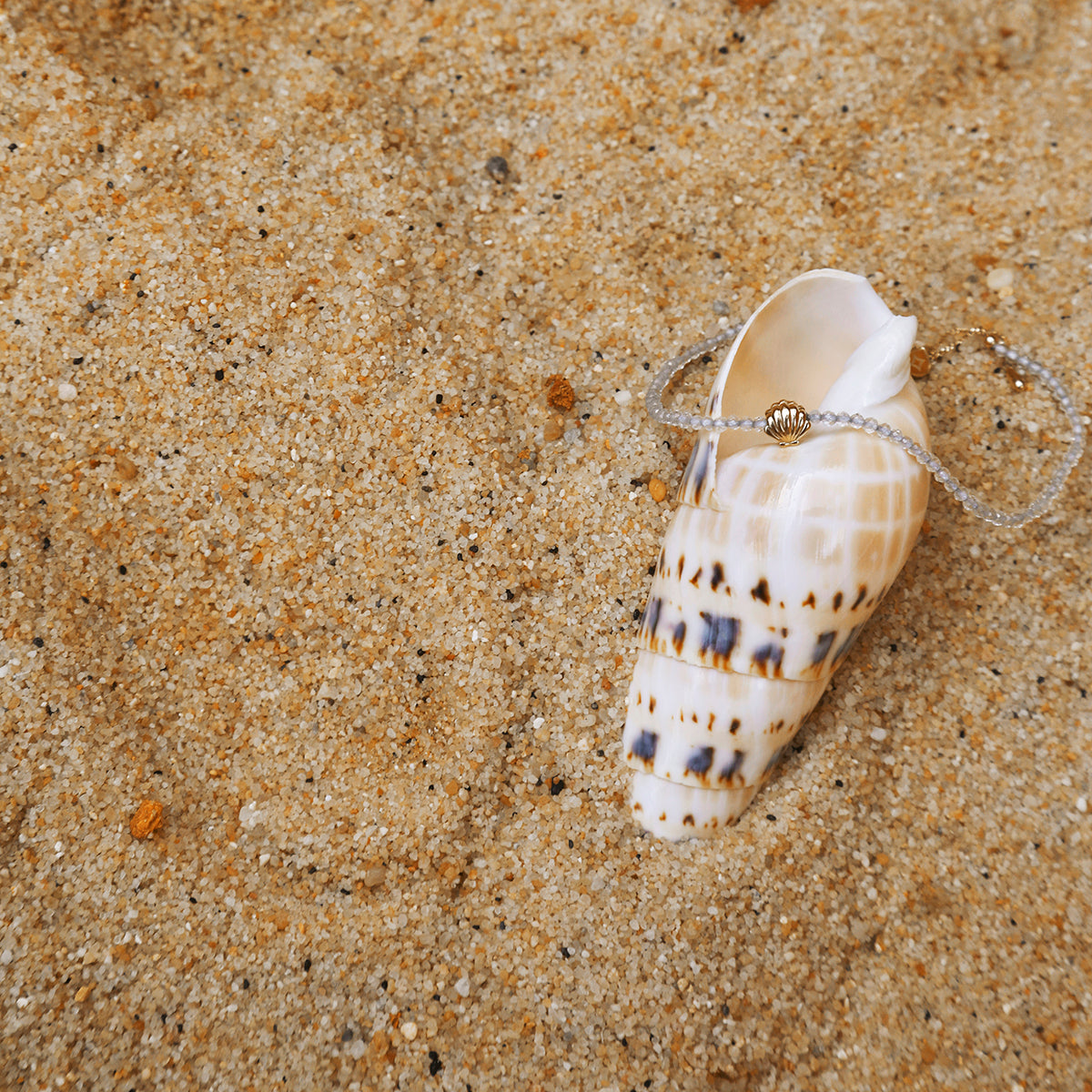 Bransoletka z koralików Topaz April z litego złota